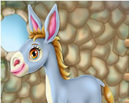 Donkey horse caring lovas HTML5 jtk