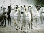 White horse jigsaw játék